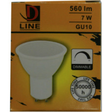 D Line LED spuldze dimmējama 7W GU10 560lm 2700k D Line