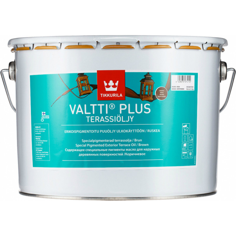 Tikkurila Terases eļļa Tikkurila VALTTI PLUS TERASSIÖLJY, brūna, 9l - gab