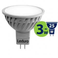 Leduro Spuldze Leduro LED, 3W, 120* GU5.3, 250lm, 3000K, AC/DC12V - gab.