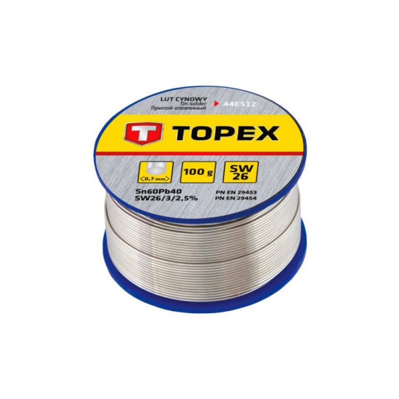 Topex Lodalva TOPEX 44E512 0,7 mm 60% Sn - gab.