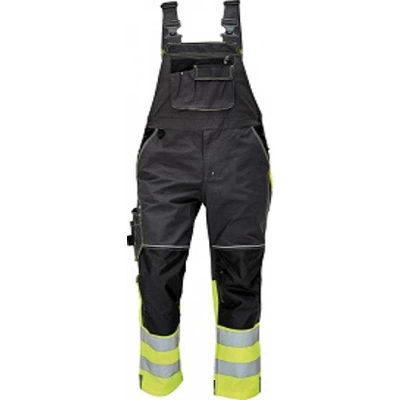 Knoxfield Darba puskombinezons KNOXFIELD, tumši pelēks ar dzeltenu, izmērs 60 - gab.