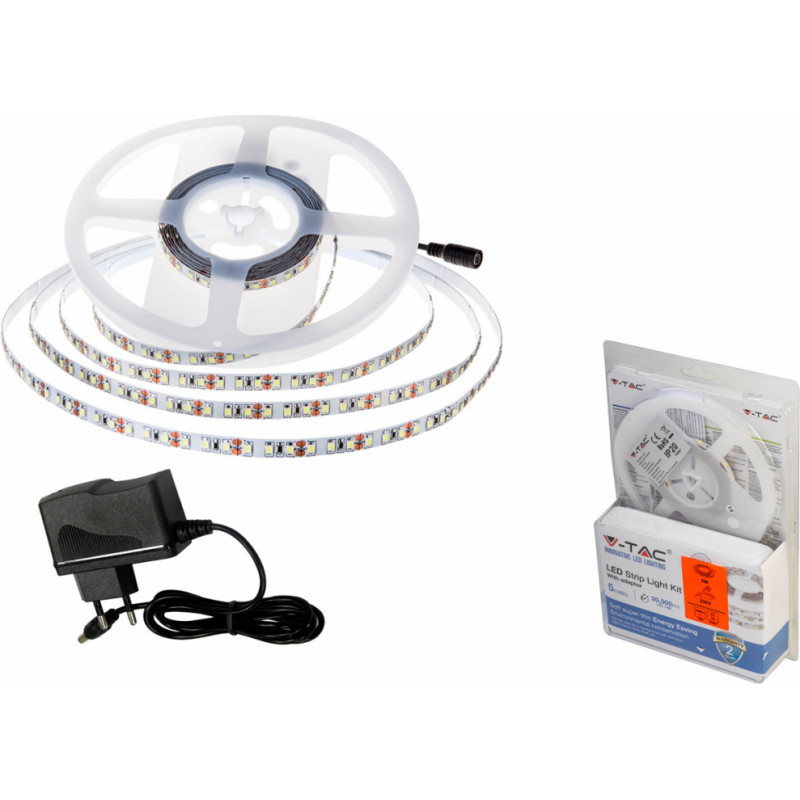 V-Tac LED Lenta V-TAC VT-3528/60, 5m, 18W, 1500lm, 4000K - kompl