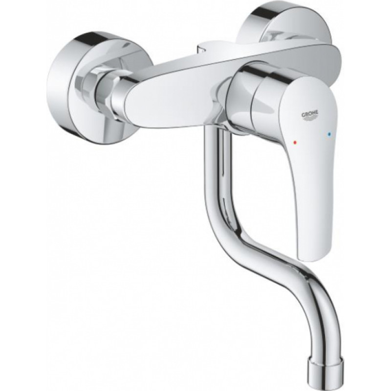 Grohe virtuves izlietnes maiītājs Eurosmart, no sienas 149 mm, hroms