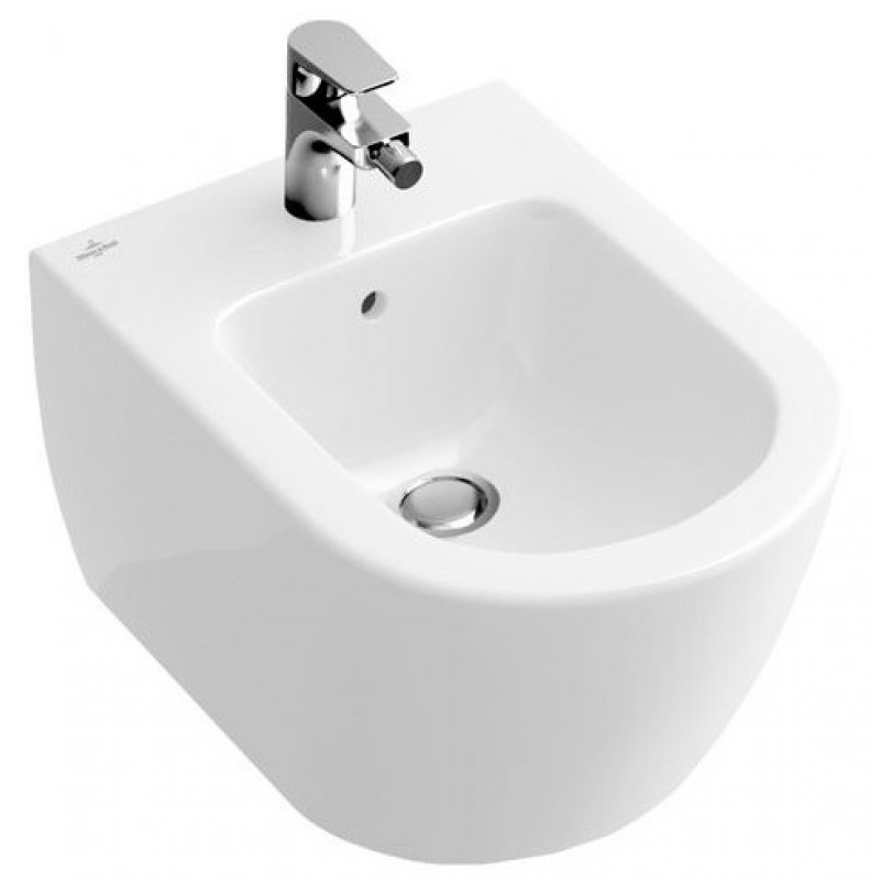 Villeroy & Boch bidē Subway 2.0, stiprināms pie sienas, 370x565 mm, balts