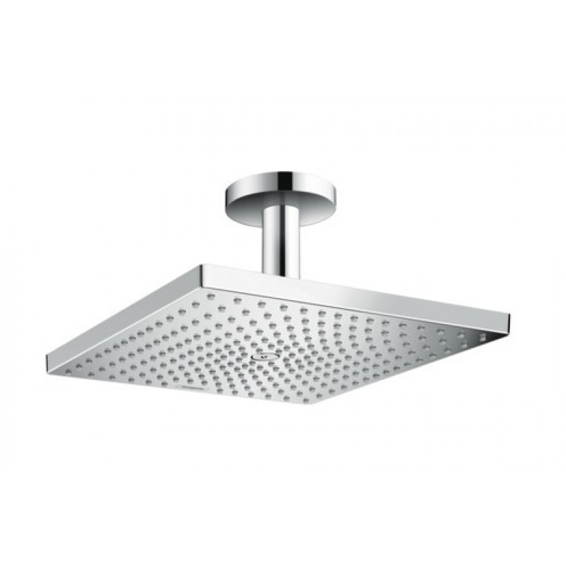 Hansgrohe dušas galva ar turētāju Raindance E 300 1jet, no griestiem, hroms