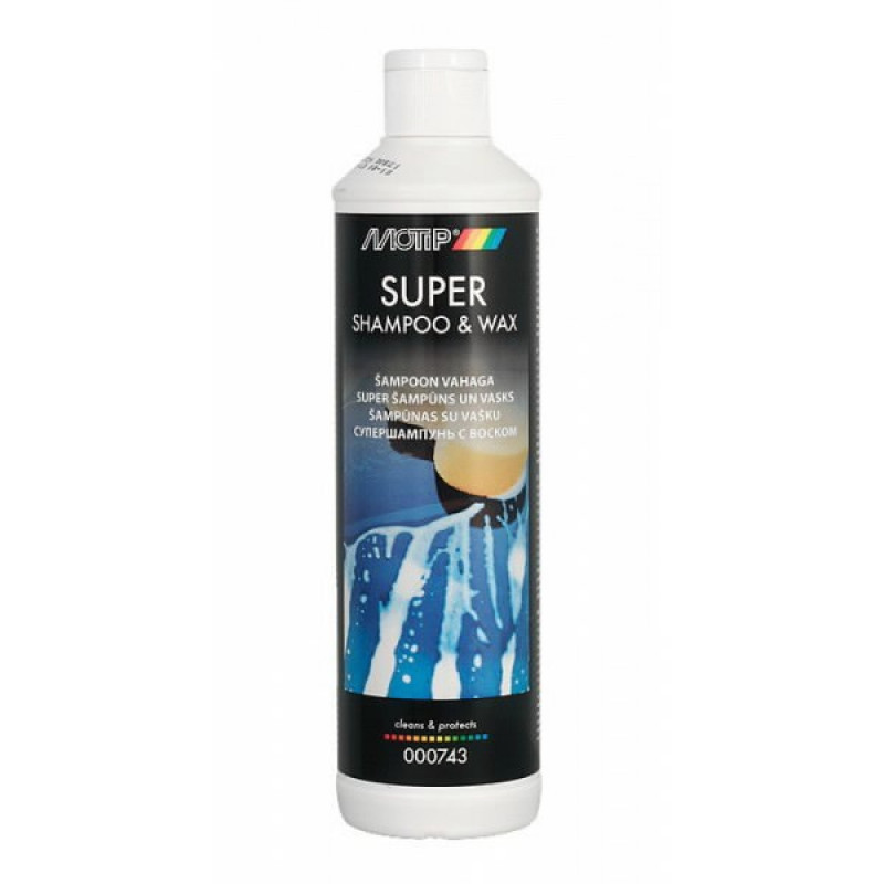 Motip Šampūns un vasks Super Shampoo & Wax 500ml, Motip