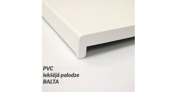 - Palodze PVC EKOPLAST Balta matēta 350mm