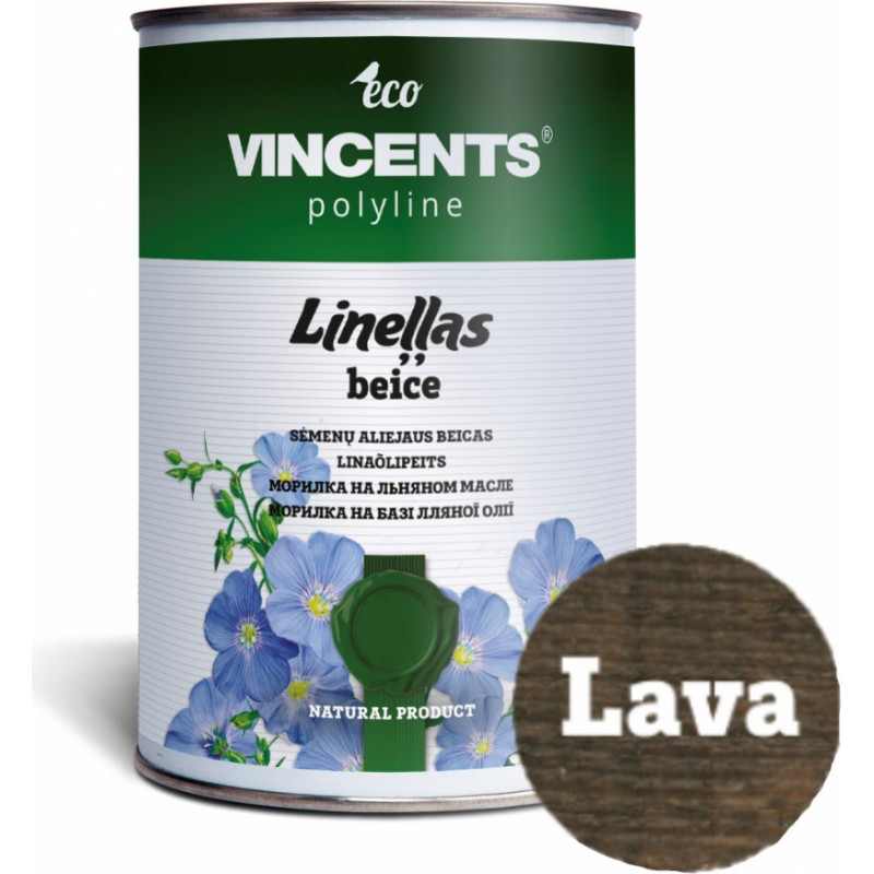 Vincents Polyline Lineļļas beice Lava 3L