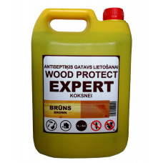 Erlits Wood Protect Expert Antiseptiķis koksnei, brūns 10L