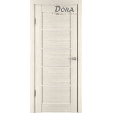 Dora Horizontal-1 Durvju Komplekts - Vērtne, Kārba, 2 Eņģes, Ar Polipropilēna Pārklājumu, Kapučīno O60x200cm