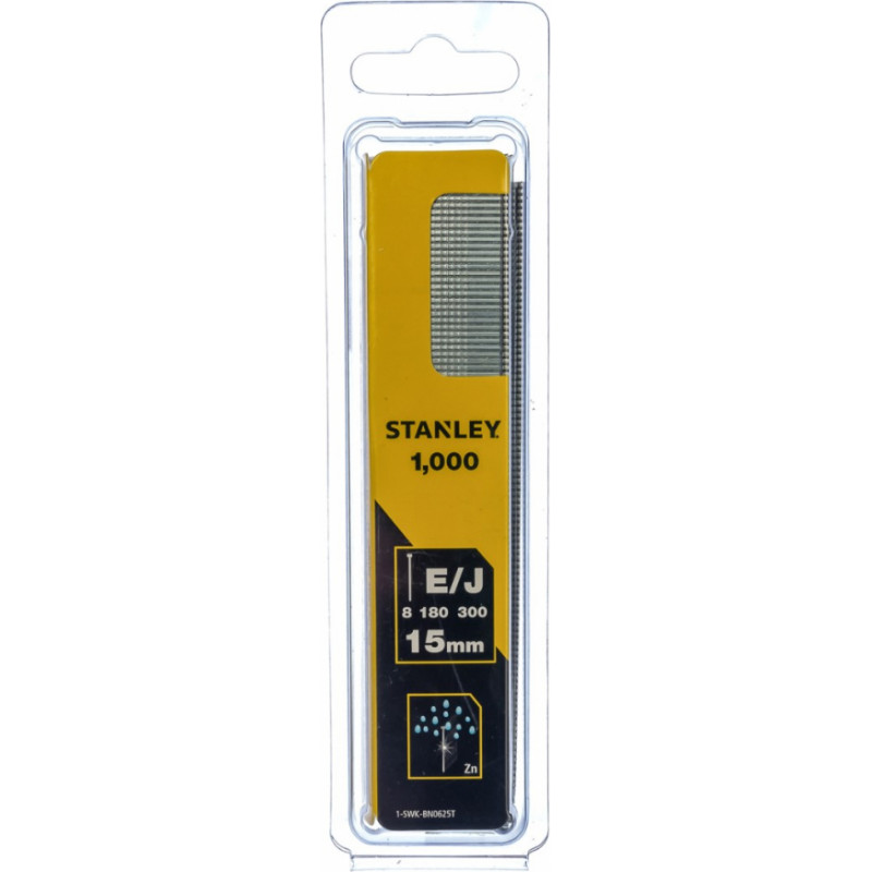 Stanley Naglas 8/300/E/J tipa, 15mm, 1-SWK-BN0625T (1000gab)