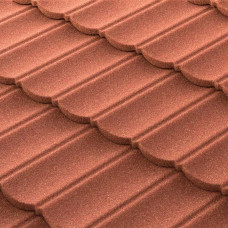 Metrotile Bond Metāla dakstiņi ar akmens smalci, 1330x415mm, terracotta