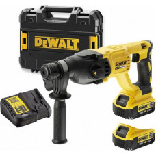 Dewalt Kombinētais perforators 18V XR, 2.6J,  SDS-Plus (+2x5Ah, lādētājs, koferis) DCH133M1-QW