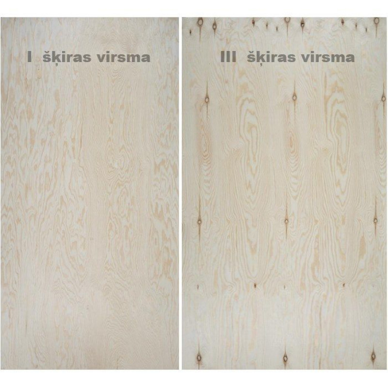 - Priedes finieris, I/III, EXT 12x1250x2500mm, 3.125m2