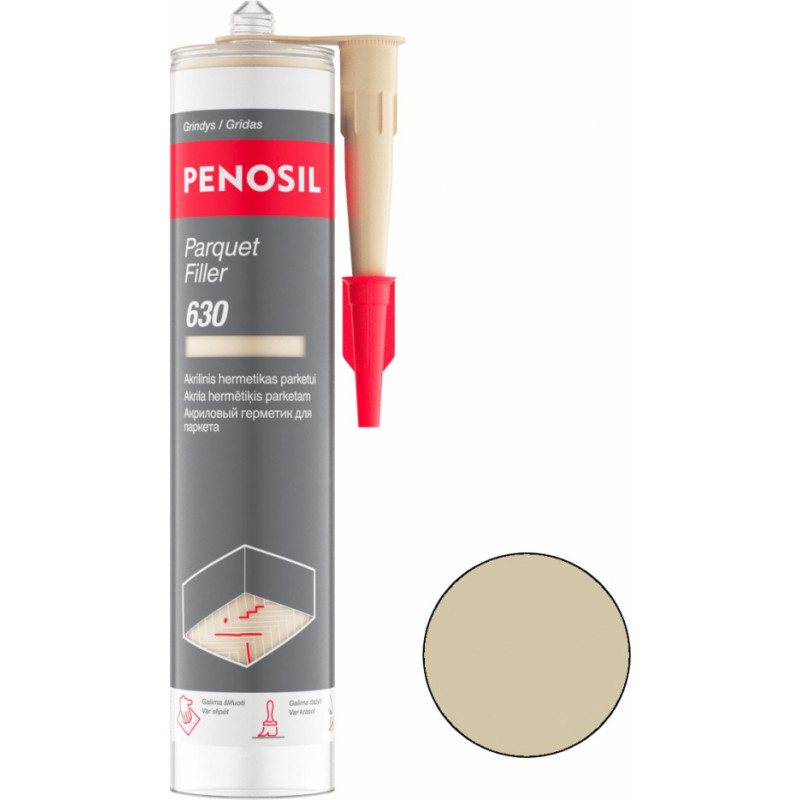 Penosil Parquet Filler 630 Akrila hermētiķis parketam 300ml ozols