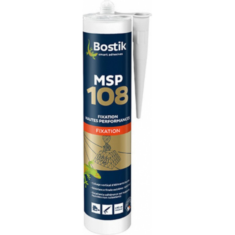 Bostik Msp 108 MSP smagu elementu montāžas līme balts 0.3L