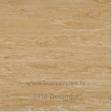 - Polyflor Dolomite 3910 2m plat., 2.00mm aizsargslānis, linolejs PVC Brūngans (garums cm)