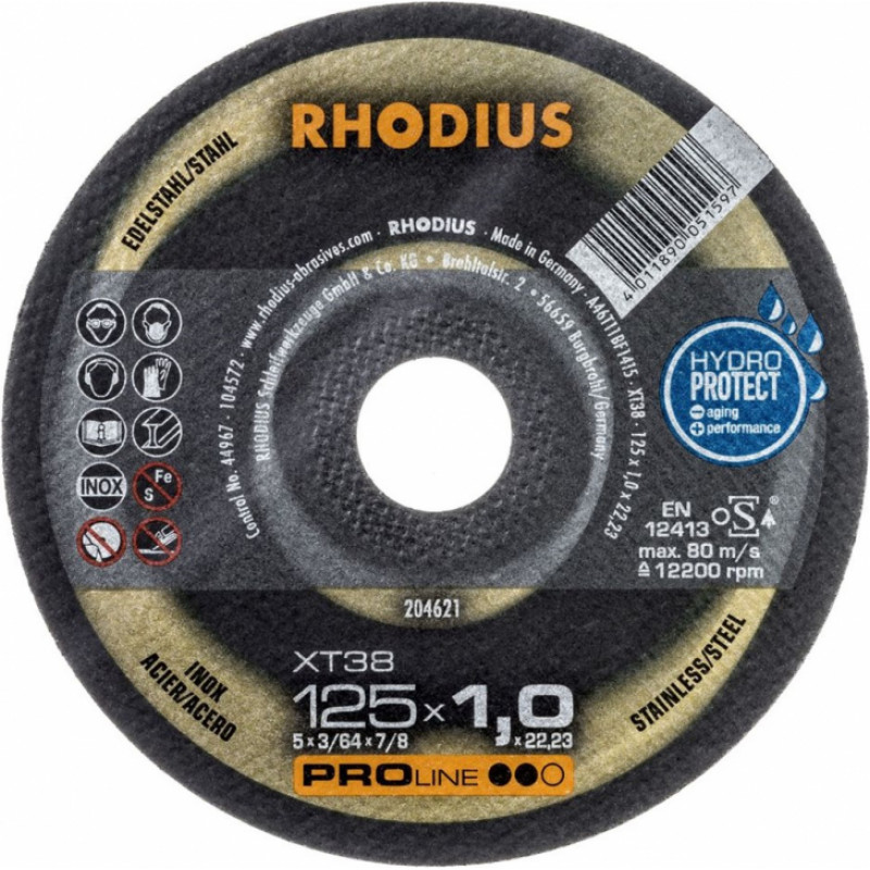 Rhodius Plāni griešanas diski XT38 150x1.5x22.23 - gab.