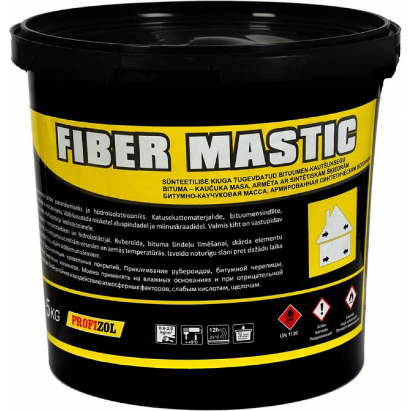 Profizol Bituma-kaučuka masa PROFIZOL FIBER MASTIC 1KG - gab