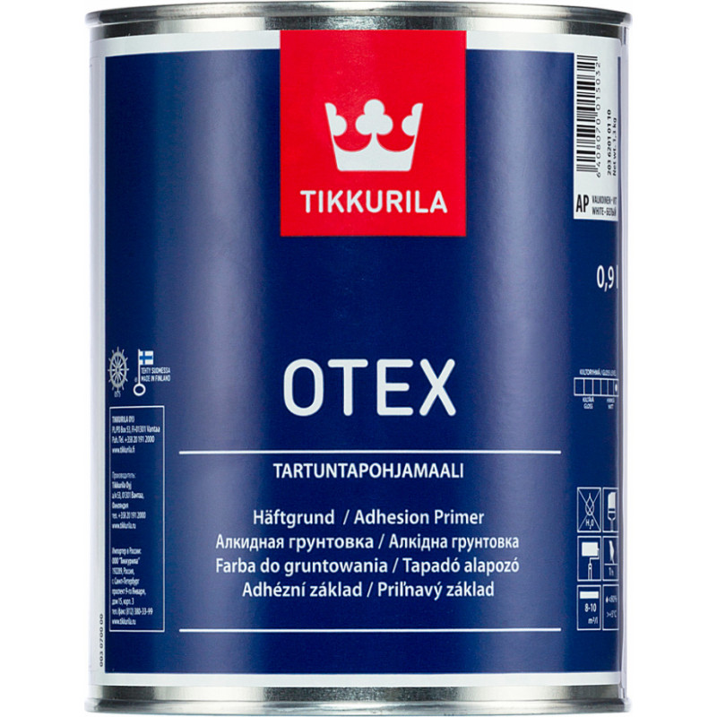 Tikkurila Adhēzijas gruntskrāsa Tikkurila Otex AP, 0.9l - gab