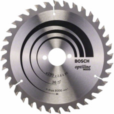 Bosch Zāģripa Bosch Optiline Wood 190x30 mm - gab