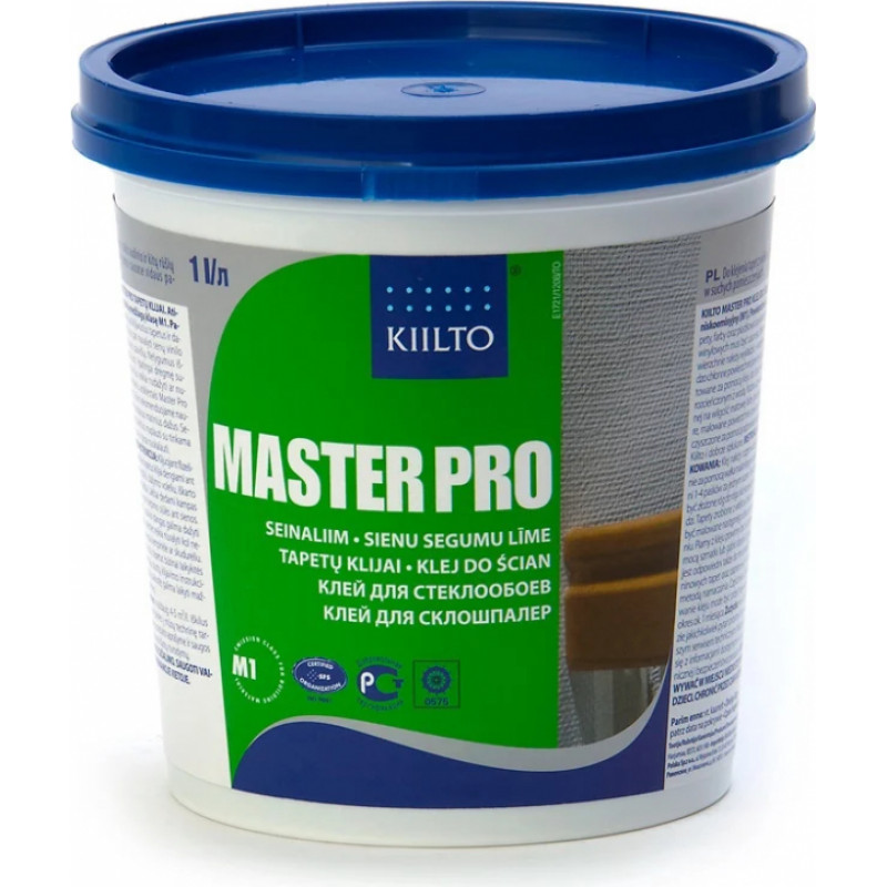 Kiilto Tapešu līme Kiilto Master Pro, 1l - gab