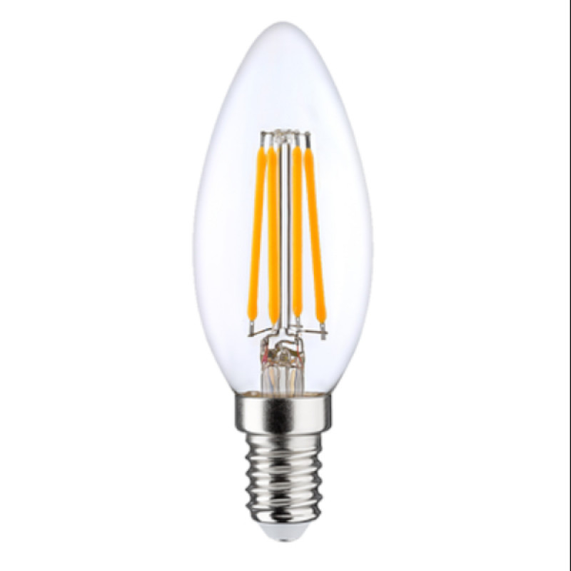 Leduro Spuldze Leduro LED FILAMENT, C35, 6W, 810lm, E14, 3000K, 220-240V - gab