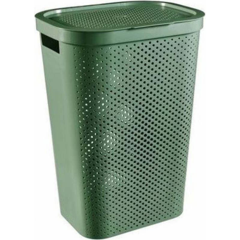 Curver Veļas grozs CURVER Infinity Recycled 60L, 44x35x60cm, zaļa - gab