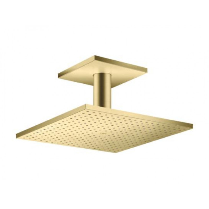 Hansgrohe dušas galva ar turētāju Axor ShowerSolutions 300/300 1jet, no griestiem, brushed brass