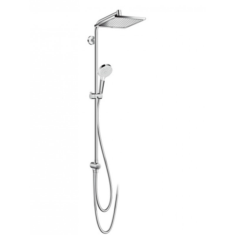 Hansgrohe dušas sistēma ar pārslēdzēju Crometta E 240 1jet Reno/Crometta Vario, EcoSmart 9 l/min, hroms