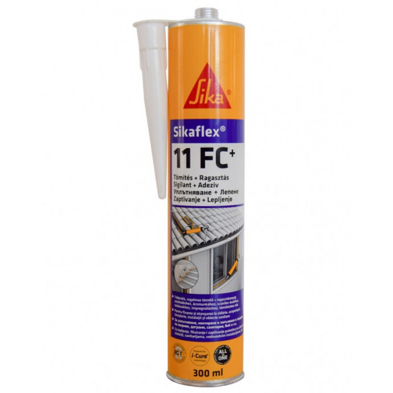 Sika flex-11 FC+ Poliuretāna mastika un elastīgā līme 300ml, balts