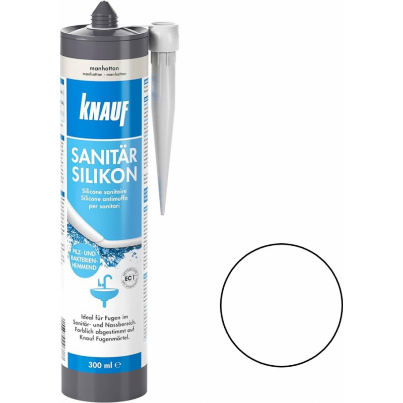 Knauf Sanitar-Silicon Silikona hermētiķis, balts, 300ml