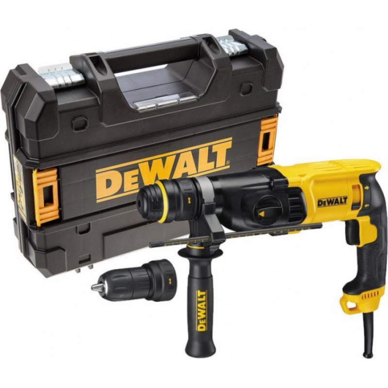 Dewalt Elektriskais perforators SDS-Plus, 800W, 26mm, 2.8J (+QCC uzgalis, koferis) D25134K-QS