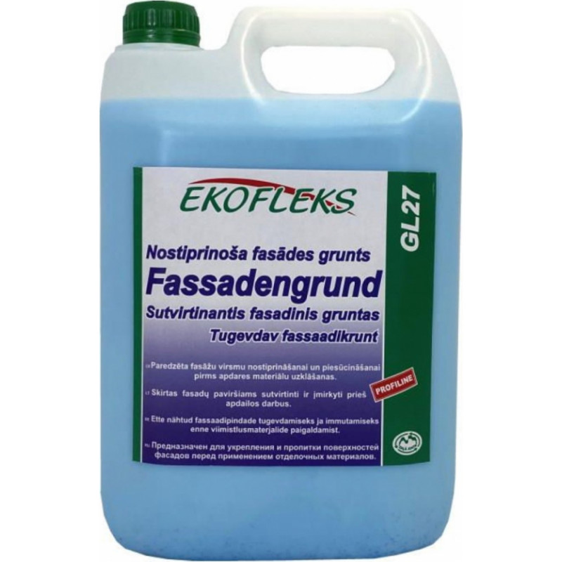 Ekofleks Fassadengrund GL27 nostiprinoša fasādes grunts, 10L