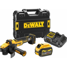 Dewalt Akumulatora Leņķa slīpmašīna XR 18V, FV ADV, 125mm (+1x6.0Ah, lādētājs, koferis) DCG409VST1-QW