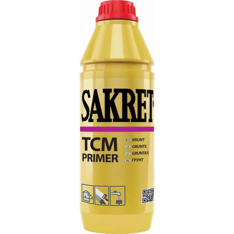 Sakret TCM Primer Grunts pirms hidroizolācijas, 5L