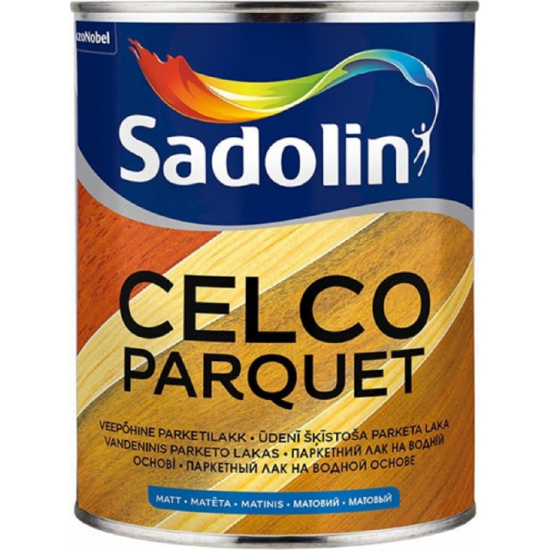 Sadolin Celco Parquet Matēta grīdas laka uz ūdens bāzes 1L