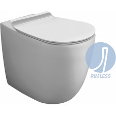 Simas Vignoni Rimless WC pods, balts - gab.