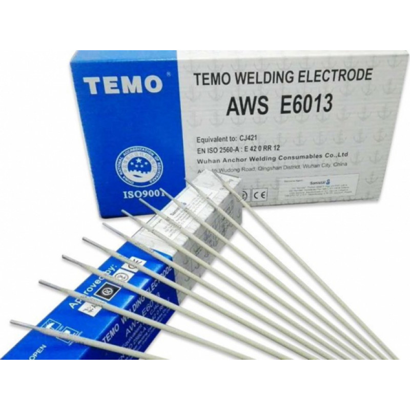 Changzhou Temo Welding Consumables Neleģētā tērauda elektrodi 3.2x350mm 5kg TEMO