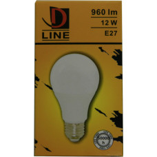 D Line LED spuldze 12W E27 960lm 2700k D Line