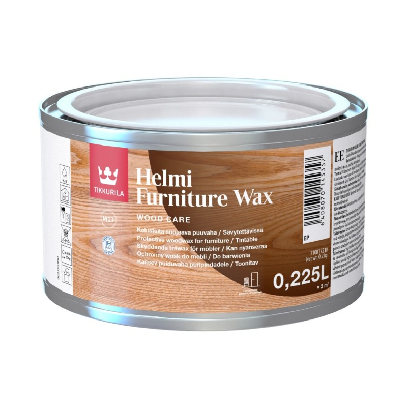 Tikkurila Mēbeļu vasks Tikkurila Helmi Furniture Wax EP-Bāze 0.225L - gab