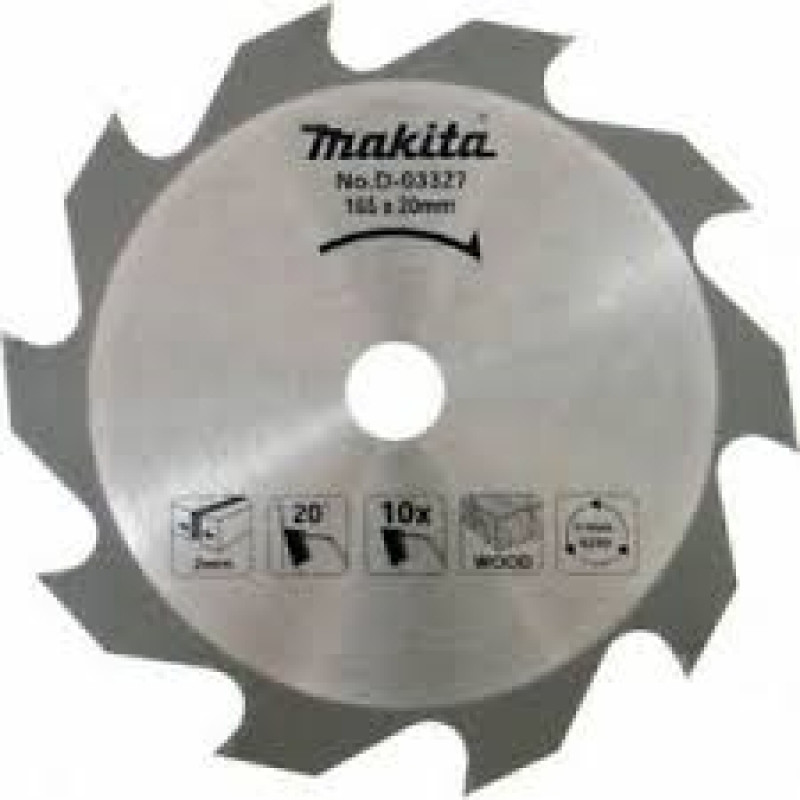 Makita Zāģripa kokam Makita, 165x20 mm, 10T - gab