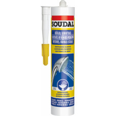 Soudal Sanitārais silikons Soudal Silirub S Balts 310ml - gab