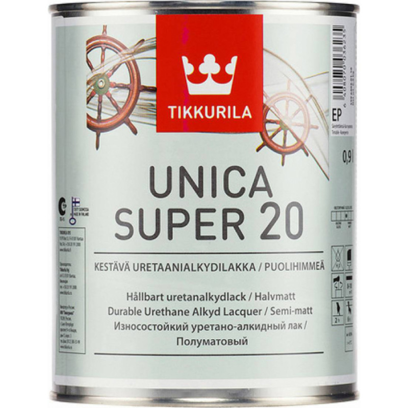 Tikkurila Laka Tikkurila Unica Super 20 Pusmatēta EP-Bāze 2.7L - gab