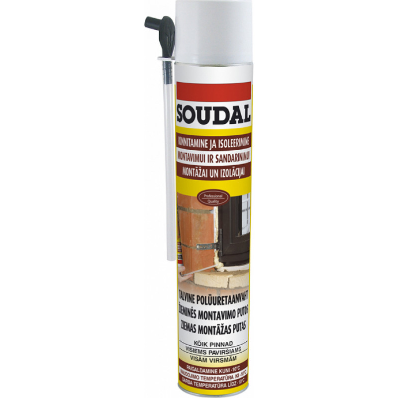 Soudal Ziemas montāzas putas SOUDAL Soudafoam DIY winter 750 ml - gab