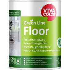 Vivacolor Krāsa grīdām Vivacolor Green Line Floor Pusmatēta A-bāze 0.9L - gab