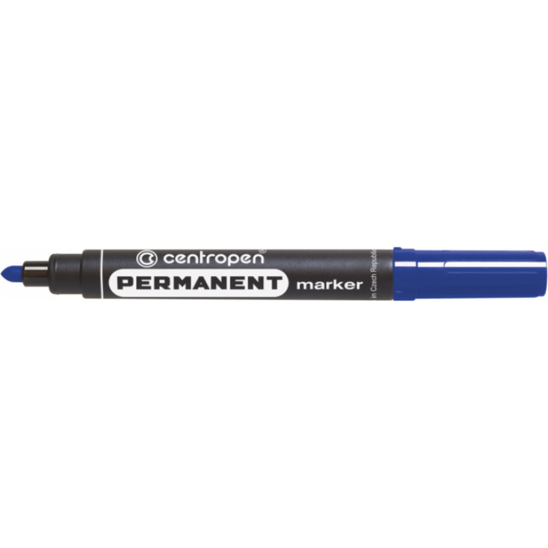 Centropen Marķieris permanents Centropen 2.5 mm, apaļš, zils - gab