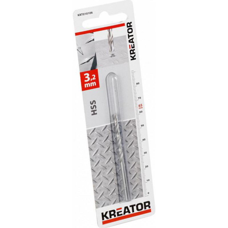 Kreator HSS urbis metālam Kreator 3.2x65 mm, KRT010106 - gab