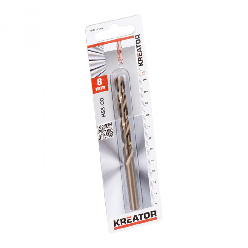 Kreator Kobalta urbis metālam Kreator 8x117 mm, KRT011518 - gab