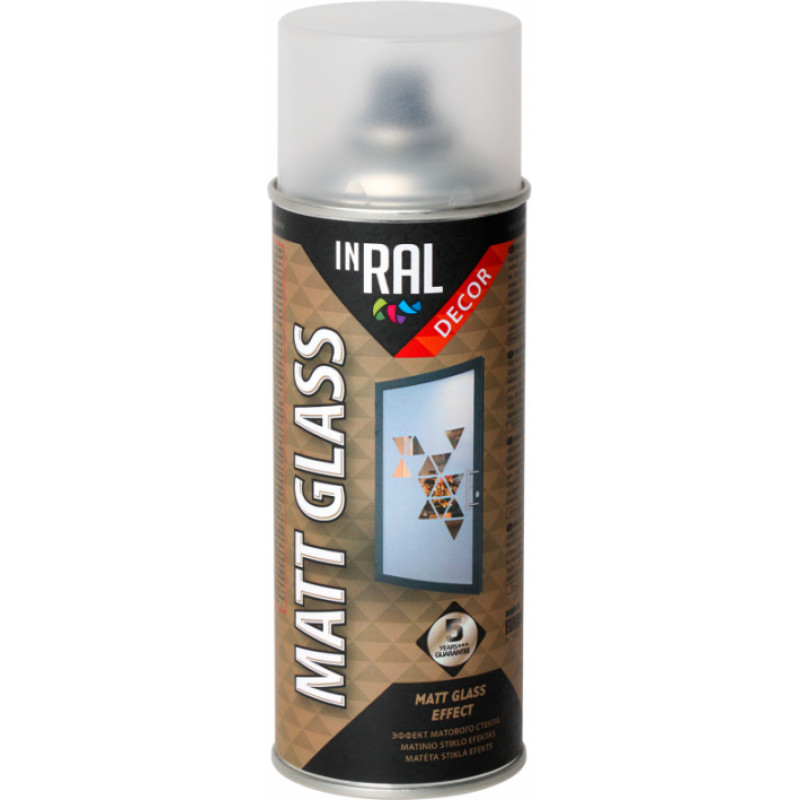 Inral Dekoratīvā aerosolkrāsa Decor Matt Glass 400ml - gab